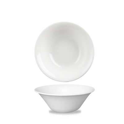 CHURCHILL SUPER VITRIFIED WHITE MEDITERRANEAN SALAD BOWL 17OZ
