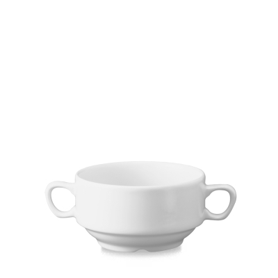 CHURCHILL SUPER VITRIFIED WHITE CONSOMME BOWL 14.1OZ