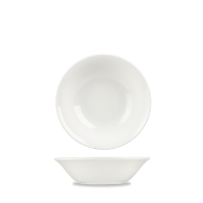 CHURCHILL SUPER VITRIFIED WHITE OATMEAL BOWL 12.7OZ