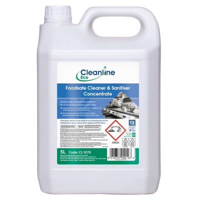 CLEANLINE ECO FOODSAFE SANITISER CONCENTRATE 5L