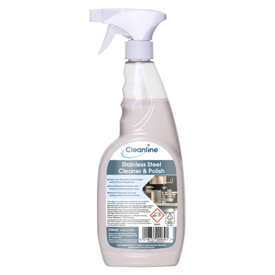 CLEANLINE STAINLESS STEEL CLEANER & POLISH 750ML