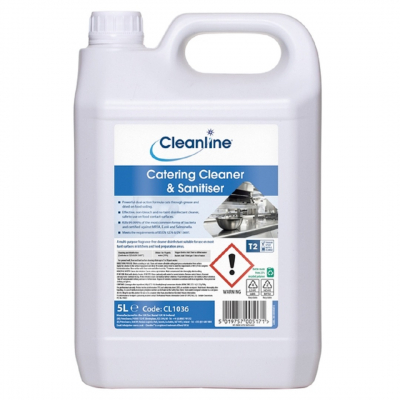 CL1207 CLEANLINE CATERING CLEANER & SANITISER 5L