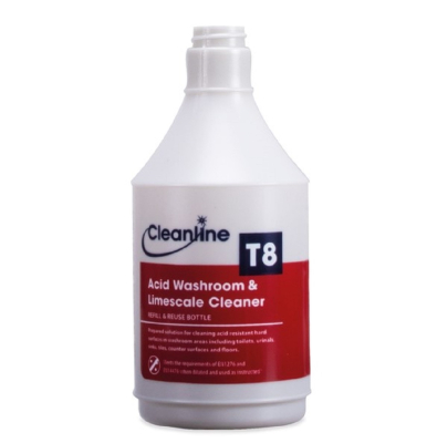 CLEANLINE T8 TRIGGER BOTTLE FOR WASHROOM & LIMESCALE 750ML