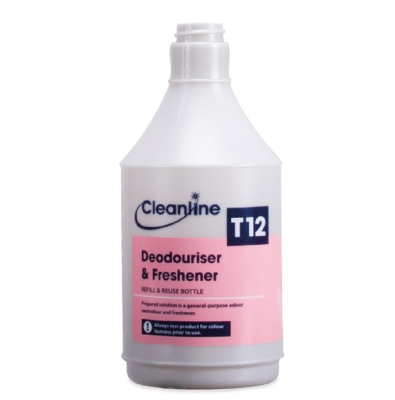 CLEANLINE T12 TRIGGER BOTTLE FOR DEODOURISER & AIR FRESHENER 750ML