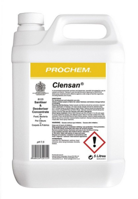 PROCHEM CLENSAN 5LTR CARPET FABRIC SANITISER 5 Ltr