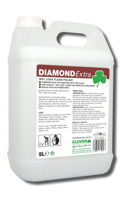 CLOVER DIAMOND EXTRA - WET LOOK FLOOR POLISH 5LTR