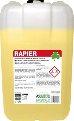 CLOVER RAPIER AUTO DISHWASHER DETERGENT 10LTR