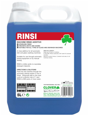 CLOVER RINSI AUTO RINSE AID 5LTR