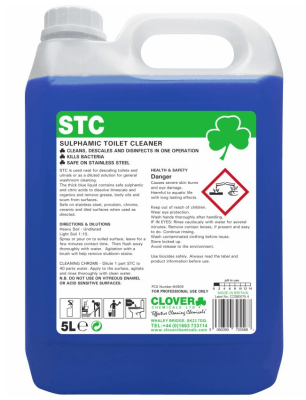 CLOVER STC TOILET & WASHROOM CLEANER 5LTR