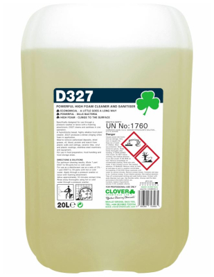 D327 ; HIGH FOAM CLEANER AND SANITISER