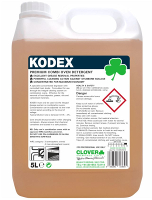 KODEX COMBI OVEN DETERGENT 5LT DECARBONISER