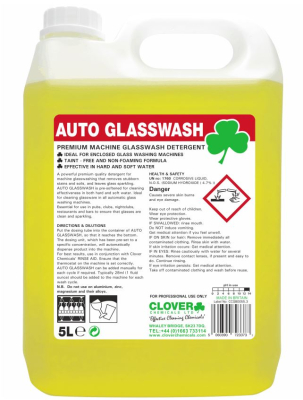 CLOVER AUTO GLASSWASHER DETERGENT 5LTR