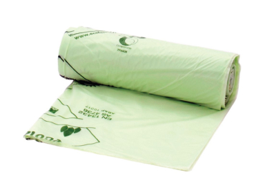 GREEN COMPOSTABLE 10L FOOD WASTE LINER 80 ROLLS OF 30