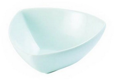 DPS PORCELITE CREATIONS TRIANGULAR BOWL 10OZ
