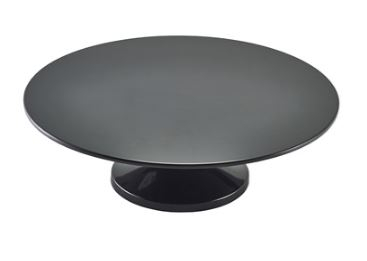 BLACK MELAMINE CAKE STAND 33CM / 13Inch
