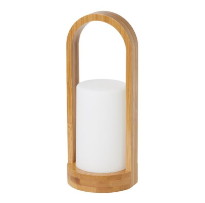 DUNI LED CANDLE HOLDER BAMBOO 240X100 EASY X4 183179