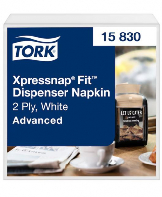 TORK FIT XPRESSNAP WHITE DISPENSER NAPKIN 2PLY N14