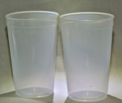 DISPOSABLE GLASS 2 PINT TO LINE  X120    MG82