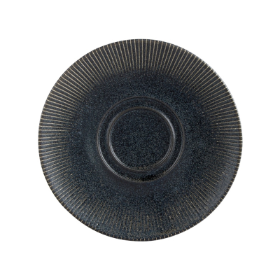 ACADEMY FUSION FLINT DOUBLE WELL SAUCER 16CM