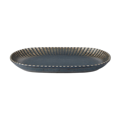 ACADEMY FUSION FLINT OVAL PLATTER 28 X 18CM
