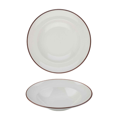 MODEST BROWN PASTA PLATE 28CM / 11Inch 560ML / 19.75OZ