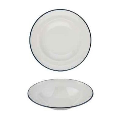 MODEST NAVY PASTA PLATE 28CM /  11Inch 560ML / 19.75OZ