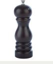 6Inch BROWN RUBBER WOOD PEPPERMILL