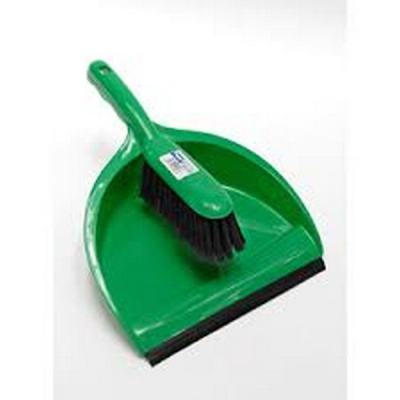 DUSTPAN & BRUSH SOFT GREEN
