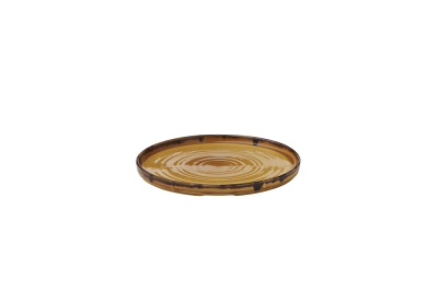 DUDSON HARVEST MUSTARD WALLED PLATE 10.3Inch X6