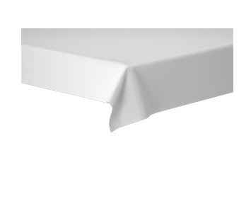 DUNISILK TABLECOVER LINNEA WHITE 118X120CM X50