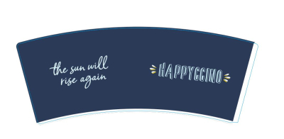 DW 8OZ *PRINTED* CUP HAPPYCCINO X500