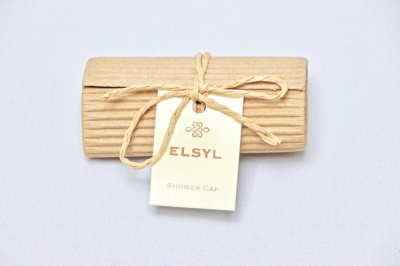 ELSYL SHOWER CAP IN RECYCLED CORRUGATED CARD X100