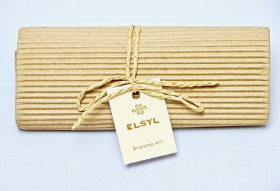 ELSYL SHAVING KIT IN RECYCLED CORRUGATED CARD X100