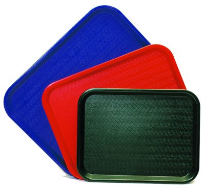 FAST FOOD TRAY 41.5X30.5CM RED