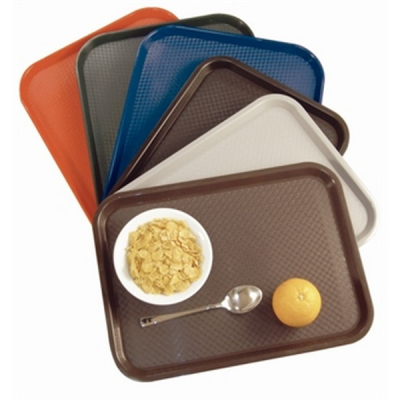 FAST FOOD TRAY 12X16Inch BLUE POLYPROPYLENE