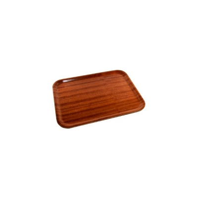 FOOD TRAY 460X340MM MAHOGANY NON SLIP