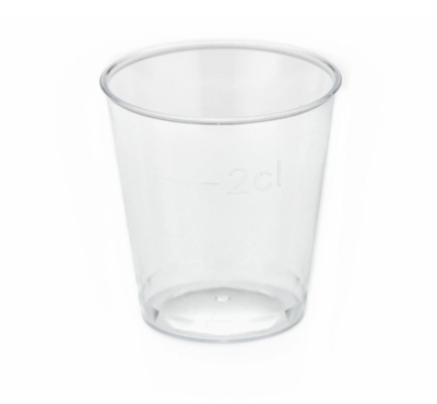 PLASTIC SHOT GLASS 2CL
