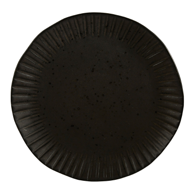 RUSTICO IMPRESSIONS FLINT CHARGER PLATE 31CM X4  C10336