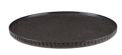 RUSTICO IMPRESSIONS FLINT PRESENTATION PLATE 33CM  X4