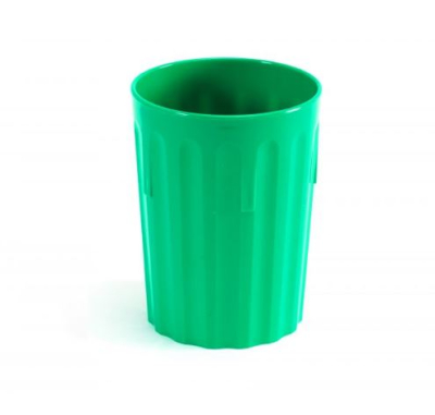 FLUTED TUMBLER 9OZ EMERALD GREEN 019