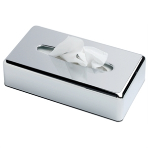 DISPENSER FOR BOXED FACIAL TISSUES CHROME