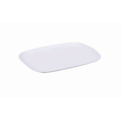 GENWARE WHITE PORCELAIN ELLIPSE RECTANGULAR PLATE 9X6.5Inch