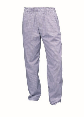BLUE & WHITE CHECK BAGGIES TROUSER SMALL