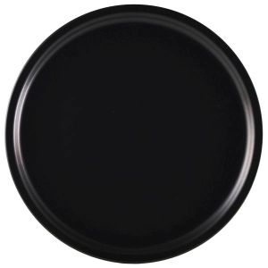 LUNA STONEWARE PIZZA PLATE BLACK 33CM  B758042