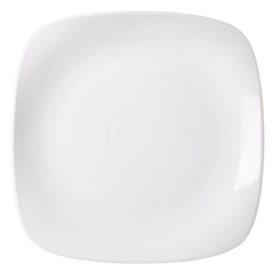 GENWARE WHITE PORCELAIN SQUARE PLATE 6.7Inch