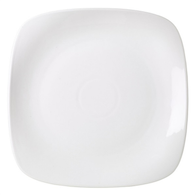 GENWARE WHITE PORCELAIN SQUARE PLATE 10.6Inch