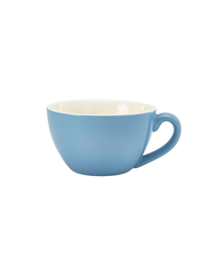 GENWARE PORCELAIN BLUE BOWL SHAPED CUP 12OZ