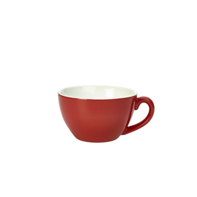 GENWARE PORCELAIN RED BOWL SHAPED CUP 12OZ