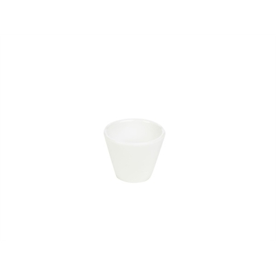 GENWARE WHITE PORCELAIN CONICAL BOWL 1.8OZ