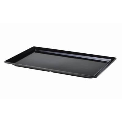 GENWARE MELAMINE BLACK PLATTER GN 1/1
